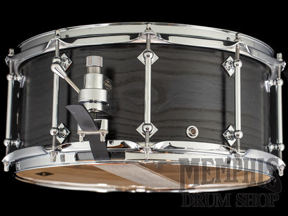 Craviotto 14x6.5 Custom Shop Ash Snare Drum - Black Stain