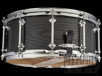 Craviotto 14x6.5 Custom Shop Ash Snare Drum - Black Stain