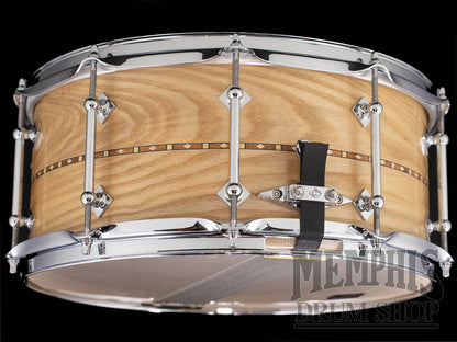 Craviotto 14x6.5 Custom Shop Ash Snare Drum with Walnut Inlay