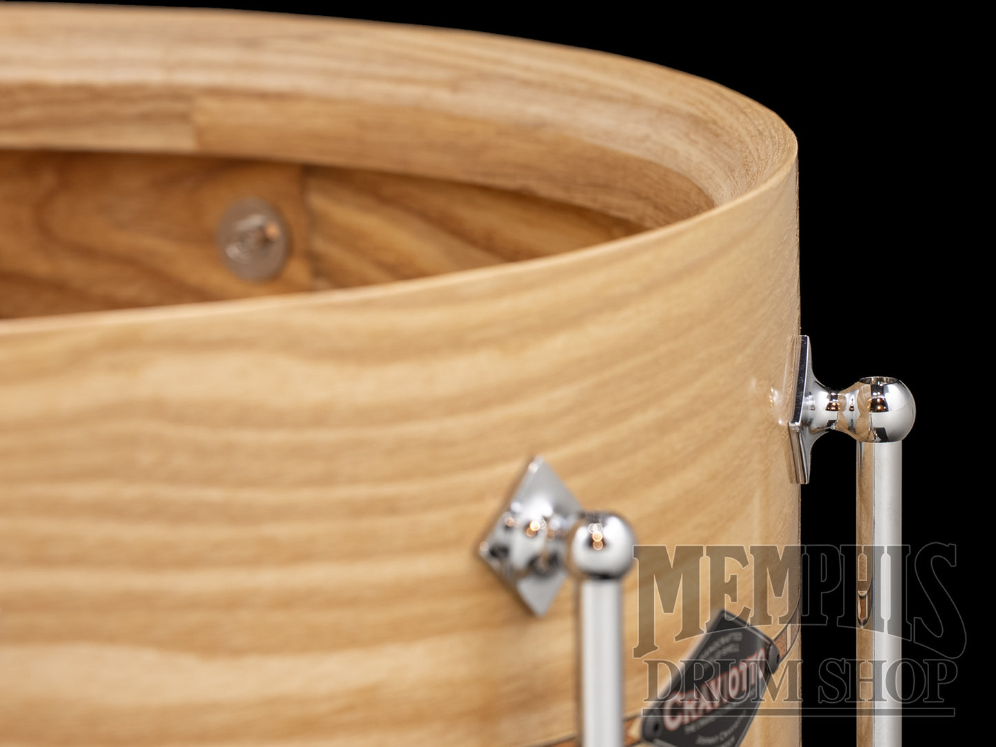 Craviotto 14x6.5 Custom Shop Ash Snare Drum with Walnut Inlay