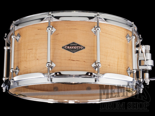 Craviotto 14x6.5 Custom Shop Curly Maple Snare Drum