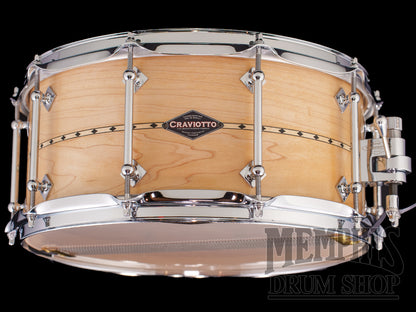 Craviotto 14x6.5 Custom Shop Maple Snare Drum - Maple Inlay