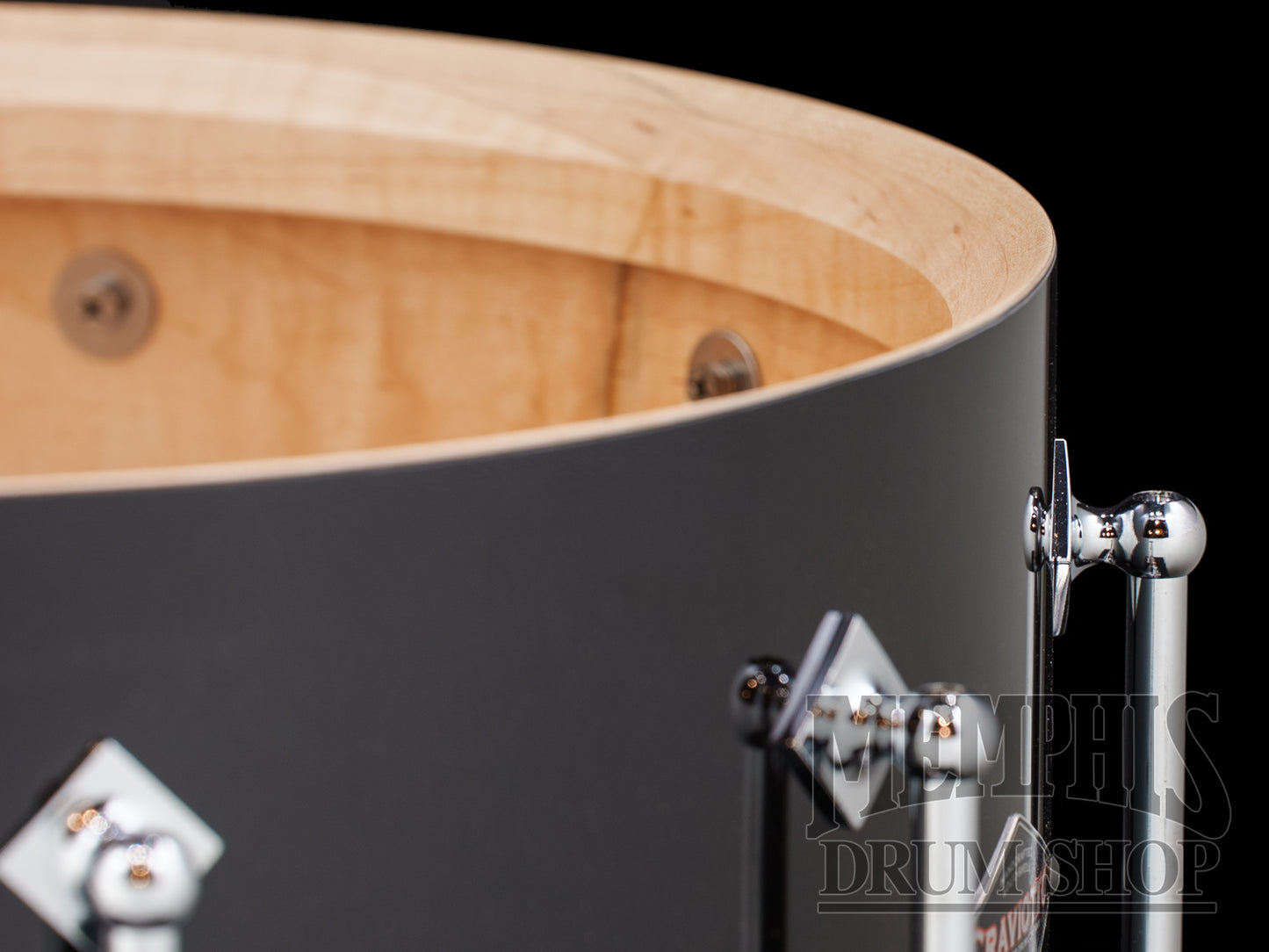 Craviotto 14x6.5 Custom Shop Maple Snare Drum - Piano Black Lacquer