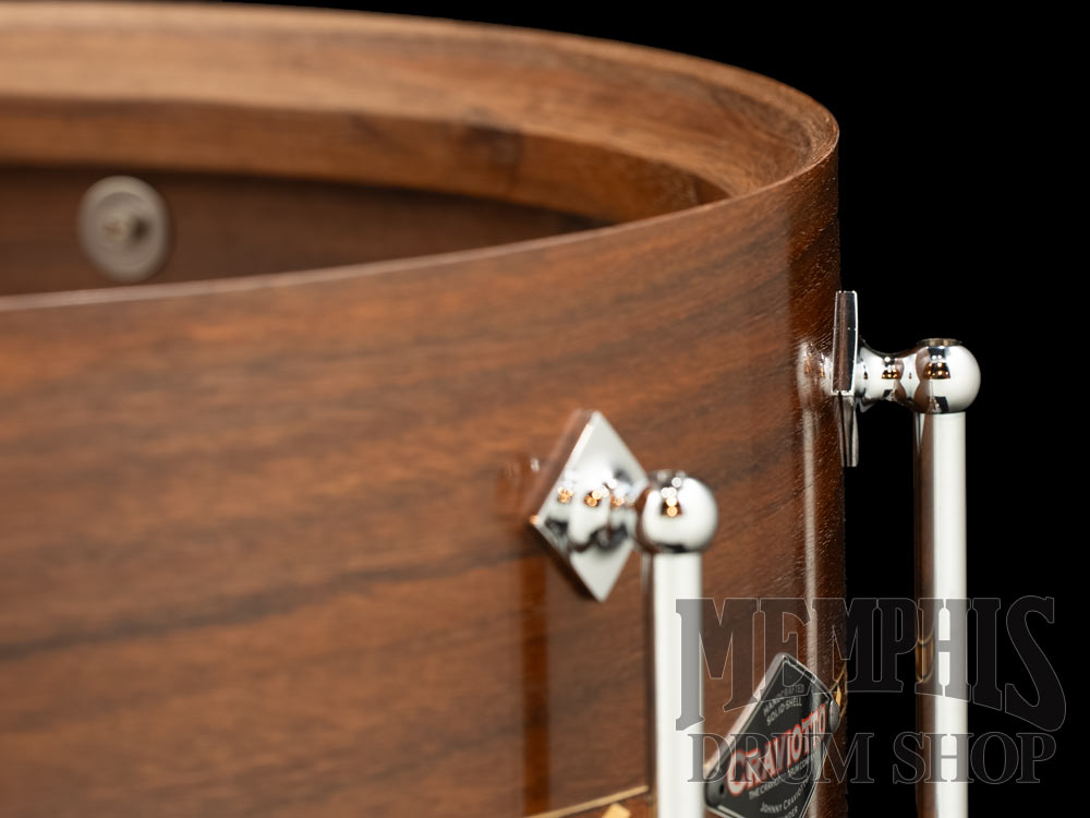 Craviotto 14x6.5 Custom Shop Walnut Snare Drum with Walnut Inlay