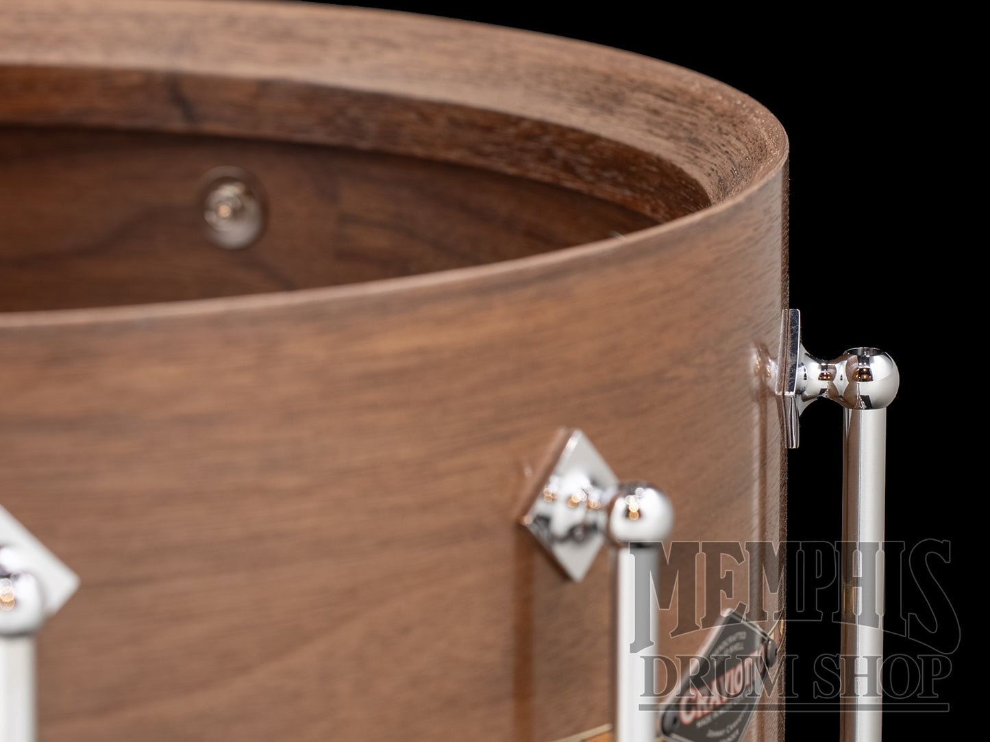 Craviotto 14x6.5 Custom Shop Walnut Snare Drum with Walnut Inlay