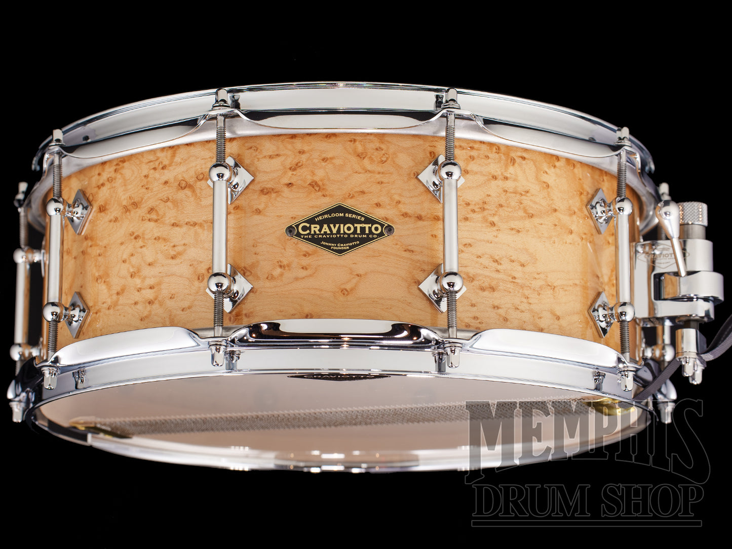 Craviotto 14x5.5 and 14x6.5 Heirloom Series Birdseye Maple Snare Drums - Set of 2