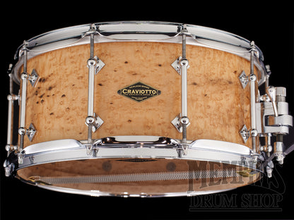 Craviotto 14x5.5 and 14x6.5 Heirloom Series Birdseye Maple Snare Drums - Set of 2