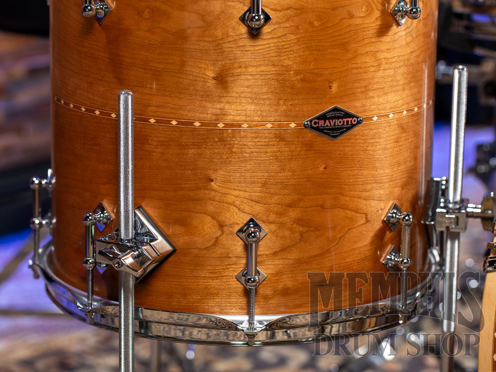 Craviotto Custom Shop Cherry Drum Set with Cherry Inlay 20/12/14