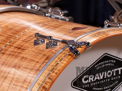 Craviotto Private Reserve Burnt Curly Maple Drum Set with Walnut Inlay 20/12/14