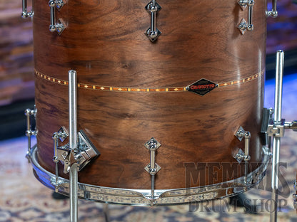 Craviotto Custom Shop Dark Walnut Drum Set with Walnut Inlay 22/12/16