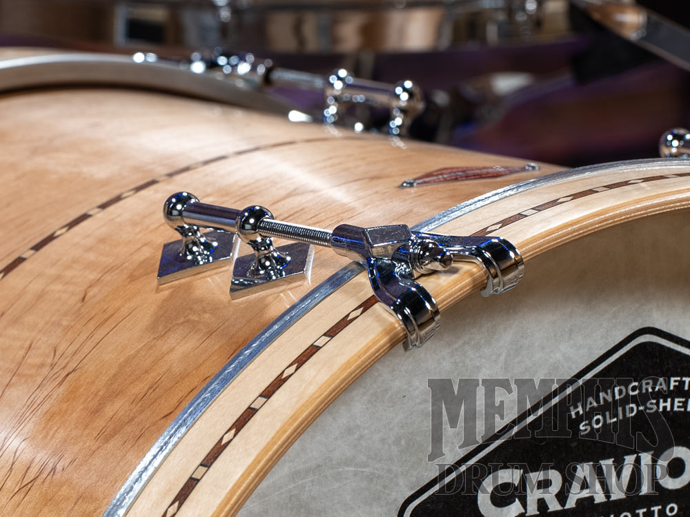Craviotto Private Reserve Curly Maple Drum Set with Walnut Inlay 20/12/14/14