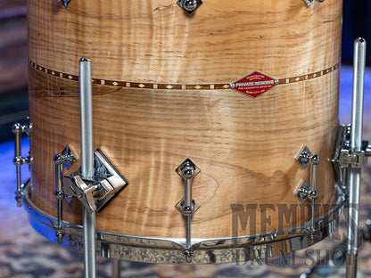 Craviotto Private Reserve Curly Maple Drum Set with Walnut Inlay 20/12/14/14