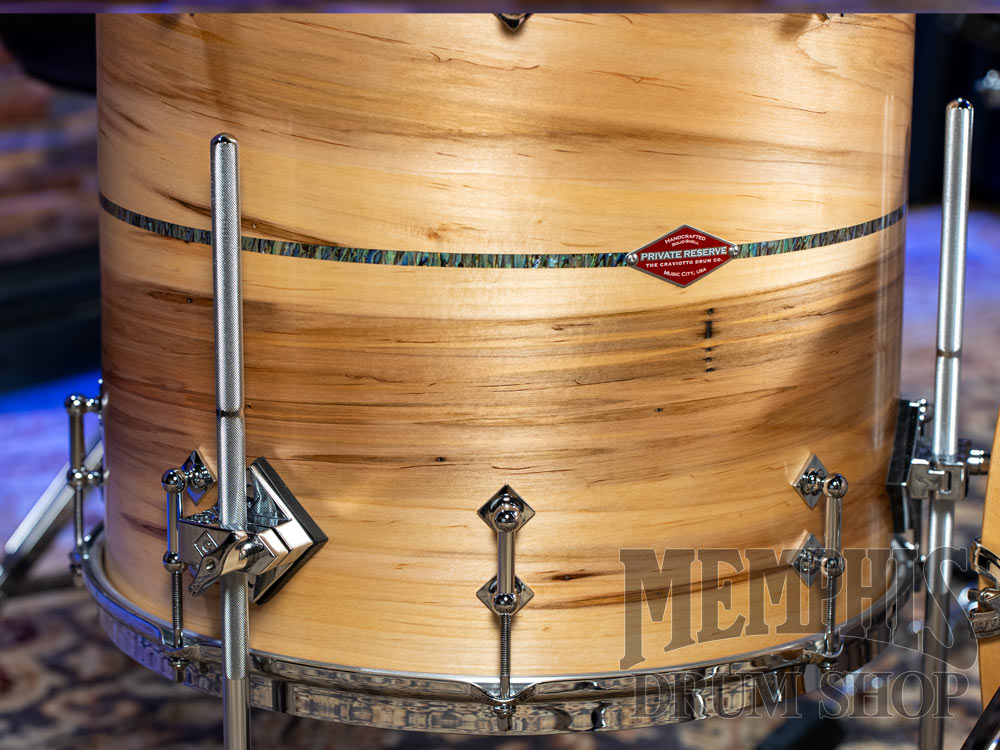 Craviotto Private Reserve Ambrosia Maple Drum Set with Abalone Inlay 22/13/16/14