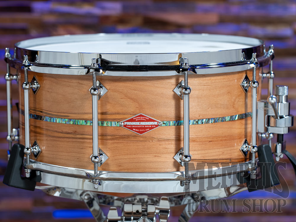 Craviotto Private Reserve Ambrosia Maple Drum Set with Abalone Inlay 22/13/16/14