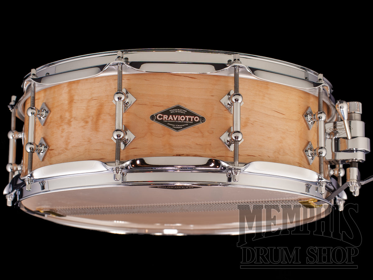 Craviotto 14x5 President's Collection Curly/Birdseye Maple Snare Drum