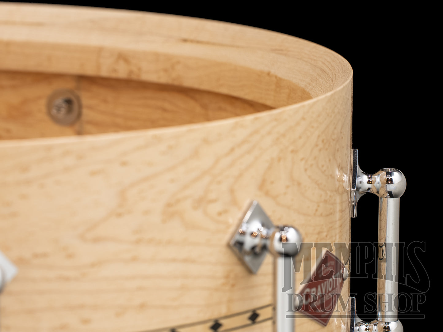 Craviotto 14x5.5 Private Reserve Birdseye Maple Snare Drum with Maple Inlay