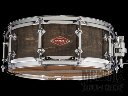 Craviotto 14x5.5 Private Reserve Curly Maple Snare Drum - Medium Ebonized