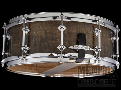 Craviotto 14x5.5 Private Reserve Curly Maple Snare Drum - Medium Ebonized