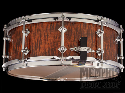 Craviotto 14x5.5 Private Reserve Curly Maple Snare Drum - Mocha Gloss