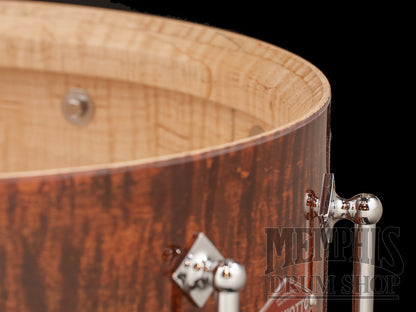 Craviotto 14x5.5 Private Reserve Curly Maple Snare Drum - Mocha Gloss