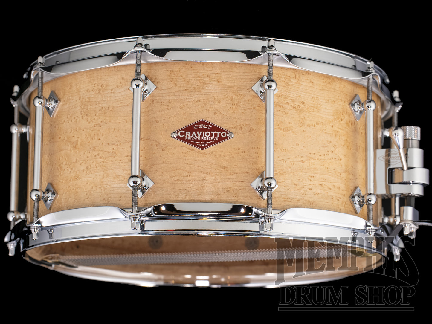 Craviotto 14x6.5 Private Reserve Birdseye Maple Snare Drum