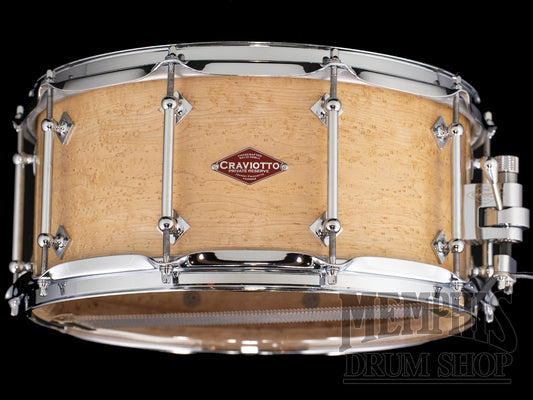 Craviotto 14x6.5 Private Reserve Birdseye Maple Snare Drum