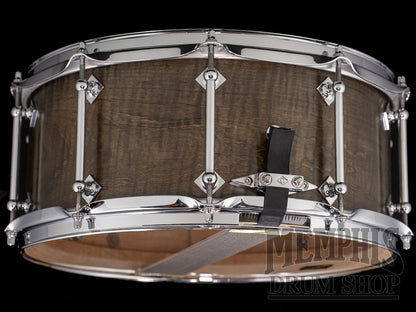 Craviotto 14x6.5 Private Reserve Curly Maple Snare Drum - Medium Ebonized