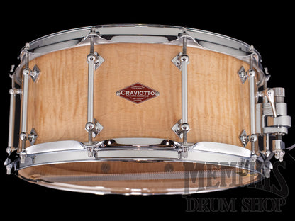 Craviotto 14x6.5 Private Reserve Curly Maple Snare Drum
