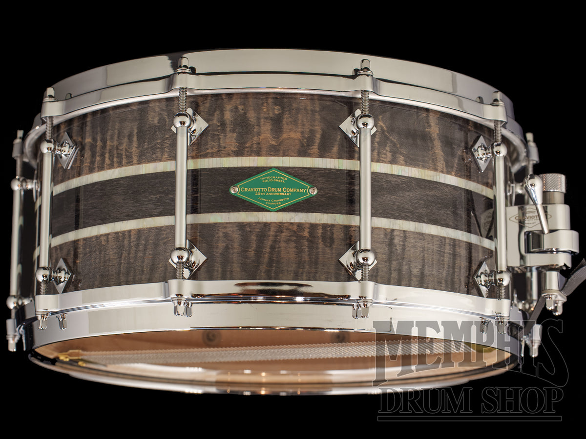 Craviotto 14x6.5 20th Anniversary Stacked Solid Maple Snare Drum
