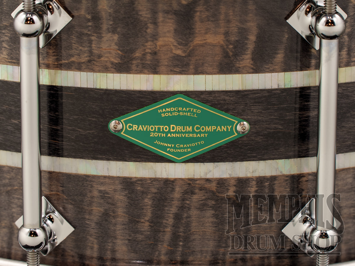 Craviotto 14x6.5 20th Anniversary Stacked Solid Maple Snare Drum