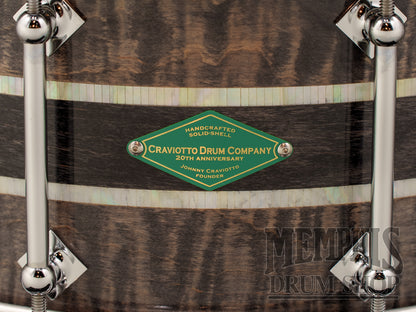 Craviotto 14x6.5 20th Anniversary Stacked Solid Maple Snare Drum