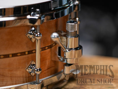 Used Craviotto 14x5 Custom Shop Maple Snare Drum with Walnut Inlay and Die-Cast Hoops