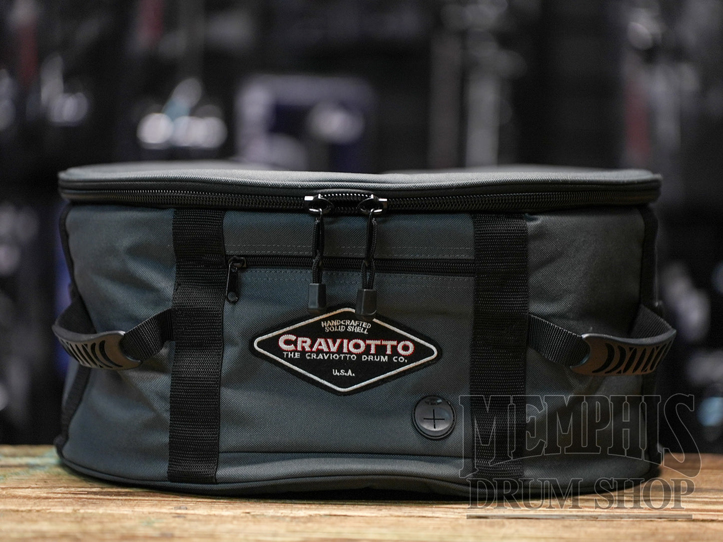 Used Craviotto 14x5 Custom Shop Maple Snare Drum with Walnut Inlay and Die-Cast Hoops