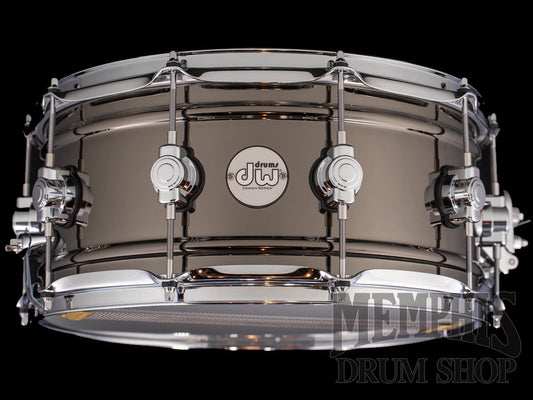 DW 14x6.5 Design Series Black Nickel Over Brass Snare Drum