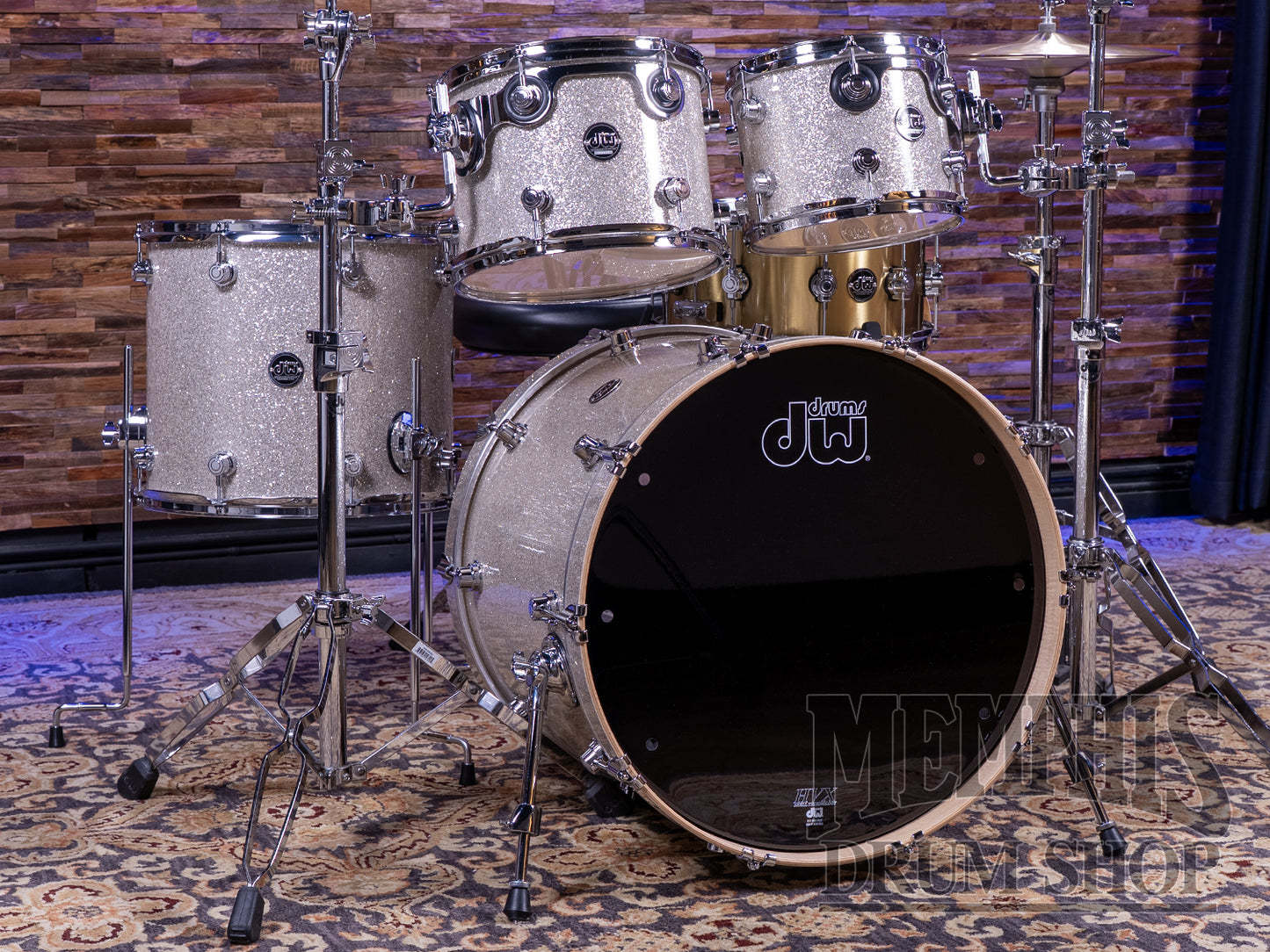 DW Performance Series Maple 15th Anniversary Limited Edition Drum Set 22/10/12/16 - Broken Glass