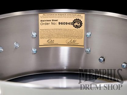 DW 14x5.5 Collector's Series Stainless Steel Snare Drum with Nickel Hardware