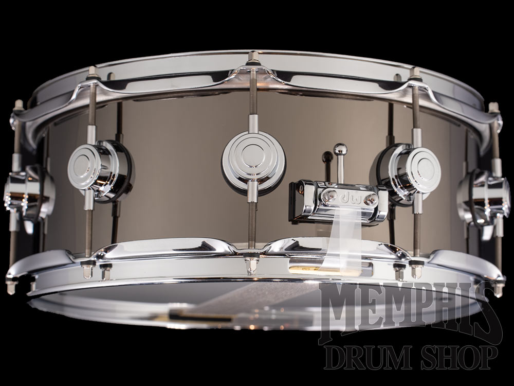DW 14x5.5 Collector's Series Black Nickel Over Brass Snare Drum