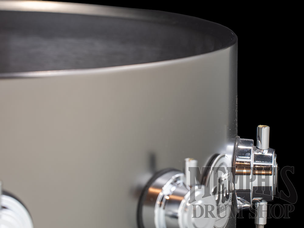 DW 14x6.5 Collector's Series Satin Black Over Brass Snare Drum with Die-Cast Hoops