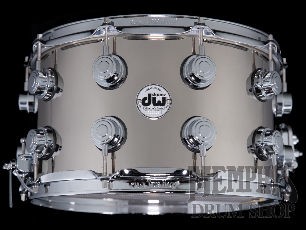 DW 14x8 Collector's Series Nickel Over Brass Snare Drum