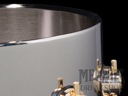 DW 14x6.5 Collector's Series Nickel Over Brass Snare Drum with Gold Hardware