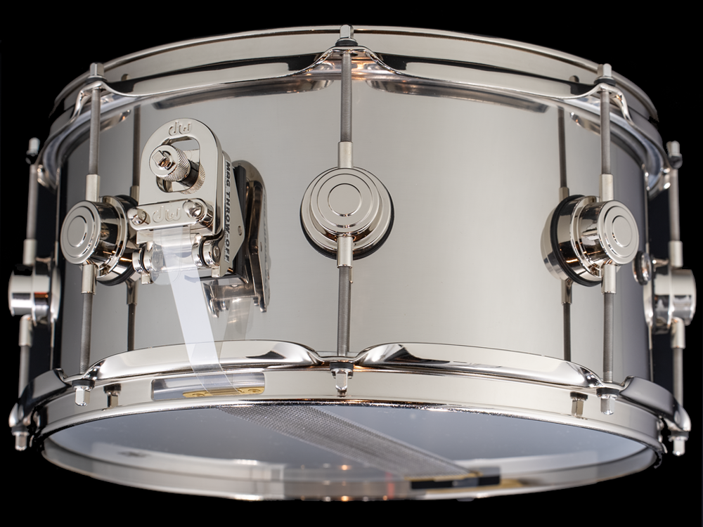 DW 13x6.5 Collector's Series Stainless Steel Snare Drum with Nickel Hardware