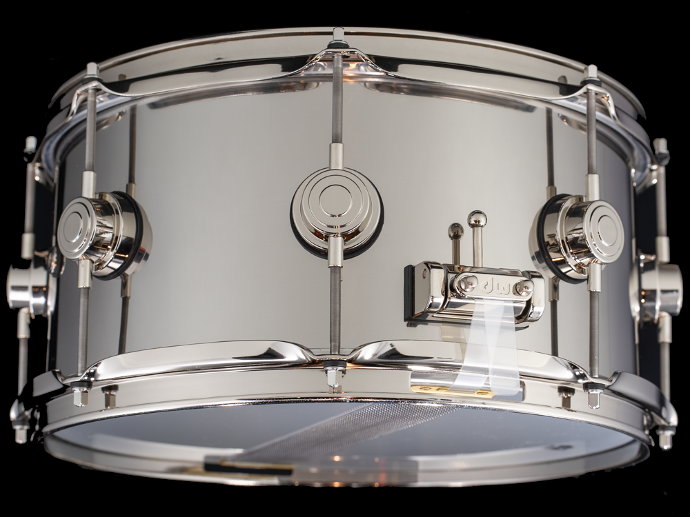 DW 13x6.5 Collector's Series Stainless Steel Snare Drum with Nickel Hardware
