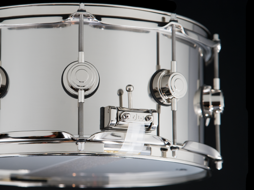 DW 14x6.5 Collector's Series Stainless Steel Snare Drum with Nickel Hardware