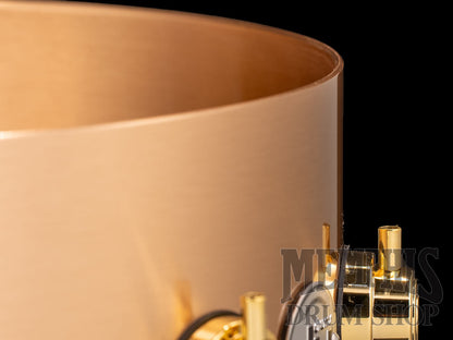 DW 14x6.5 Collector's Series Brushed Bell Bronze Snare Drum with Gold Hardware