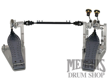 DW MFG Series Machined Chain Drive Double Bass Drum Pedal with Case - XF Extended Footboard