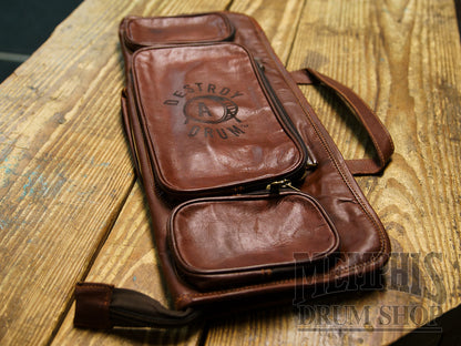 Destroy A Drum Goat Leather Drumstick Bag - Brown