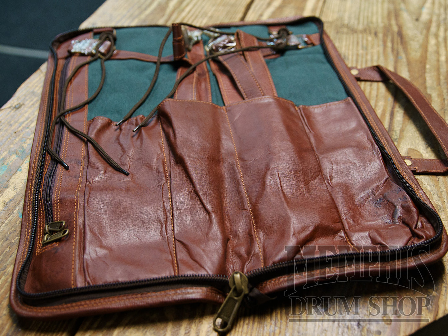 Destroy A Drum Goat Leather Drumstick Bag - Brown