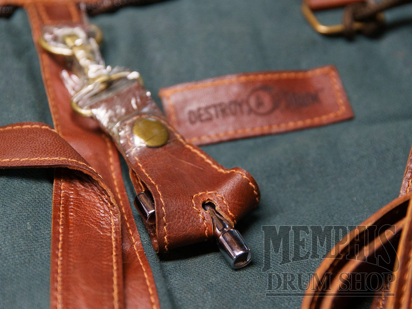 Destroy A Drum Goat Leather Drumstick Bag - Brown