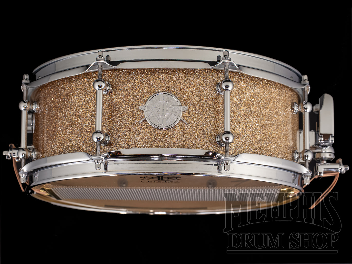 Dunnett Classic 14x5.5 StereoPly Maple/Poplar Snare Drum - B20 Copper Sparkle