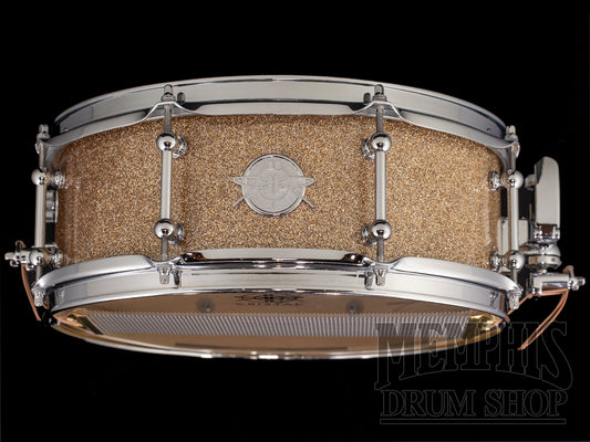 Dunnett Classic 14x5.5 StereoPly Maple/Poplar Snare Drum - B20 Copper Sparkle